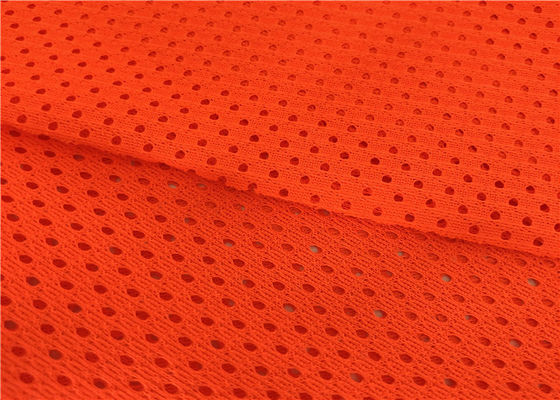 High Visible 100% Polyester Fluorescent Mesh Fabric For Safety Cloth